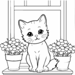 Coloring pages of cats printable