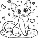 Free cat coloring pages printable