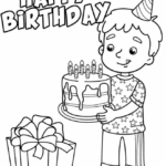 Happy Birthday Coloring Pages Printable