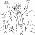 Printable blippi coloring pages