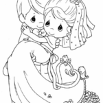 Printable coloring pages of precious moments