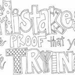 Printable coloring pages quotes