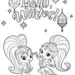 Shimmer and shine coloring pages free printable