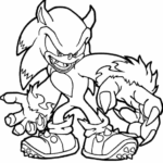 Super sonic printable coloring pages