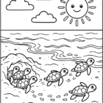 Baby Turtles Coloring Pages Printable