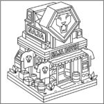 Cozy Corner-style Saja Boys T-shirt Shop Coloring Pages