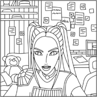 Cozy-style Mira Coloring Pages Printable