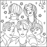 Cozy-style Saja Boys Coloring Pages Printable