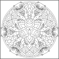 Derpy Mandala Coloring Pages Printable