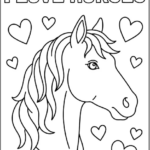 I Love Horses Coloring Pages