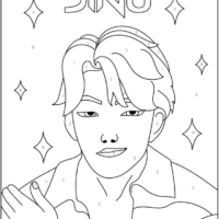 Jinu Color by Number Coloring Pages Printable