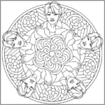Jinu Mandala Coloring Pages Printable