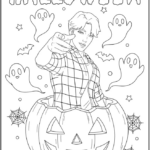 Jinu on Halloween Coloring Pages Printable