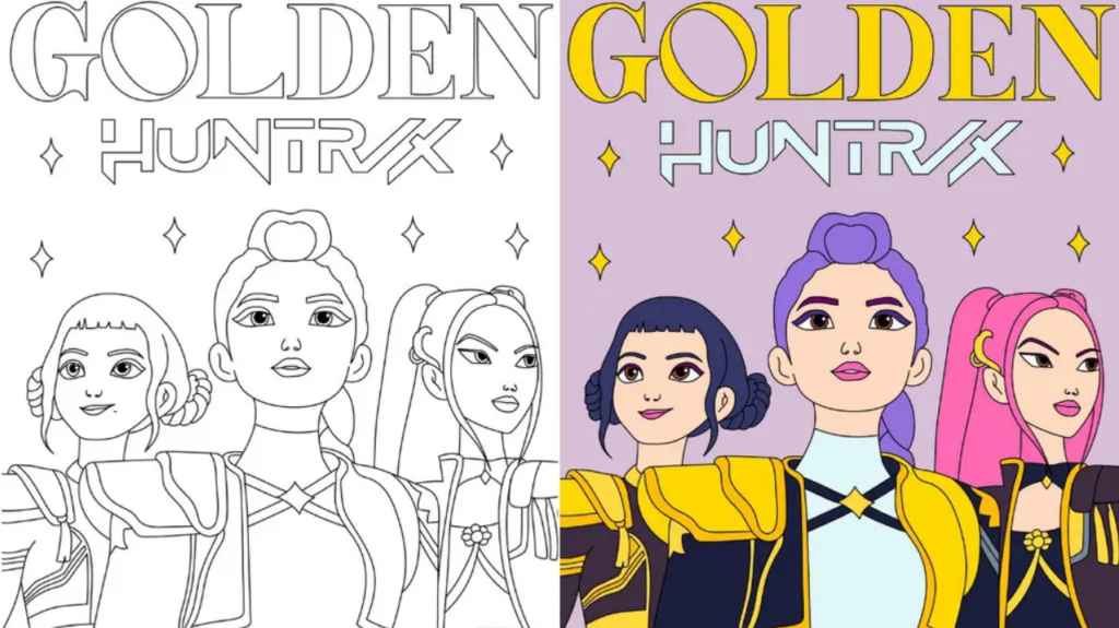 KPop Demon Hunters Coloring Pages Printable
