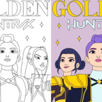 KPop Demon Hunters Coloring Pages Printable