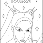 Mira Color by Number Coloring Pages Printable