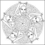 Mira Mandala Coloring Pages Printable
