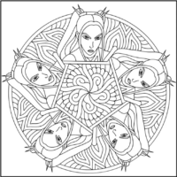 Mira Mandala Coloring Pages Printable