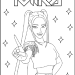 Mira Performing Coloring Pages Printable