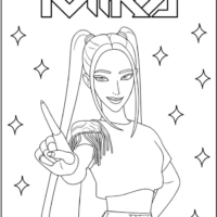 Mira Performing Coloring Pages Printable