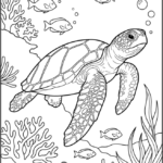Realistic Turtle Coloring Pages Printable