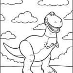 Rex from Toy Story Coloring Pages Printable