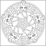 Rumi Mandala Coloring Pages Printable