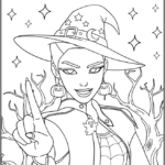 Rumi on Halloween Coloring Pages Printable