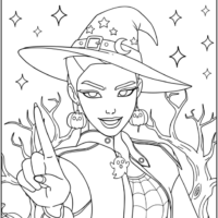 Rumi on Halloween Coloring Pages Printable