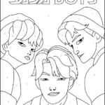 Saja Boys Color by Number Coloring Pages Printable