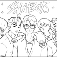 Saja Boys Coloring Pages Printable