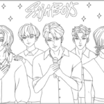 Saja Boys Performing Coloring Pages Printable