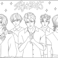 Saja Boys Performing Coloring Pages Printable