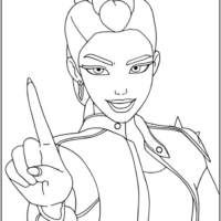 Simple Rumi Coloring Pages Printable