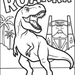 T-Rex Roarrr Coloring Pages