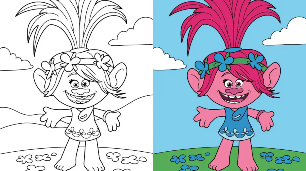 Trolls Coloring Pages Printable