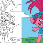 Trolls Coloring Pages Printable