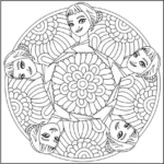 Zoey Mandala Coloring Pages Printable
