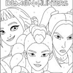 Zoey, Rumi and Mira Color by Number Coloring Pages Printable