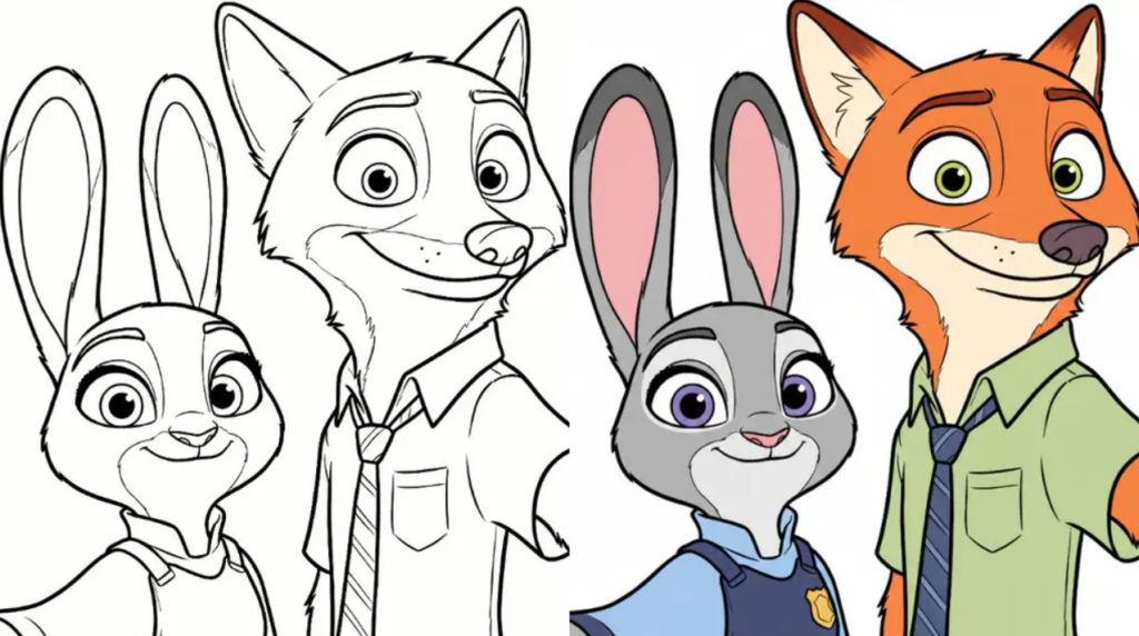 Zootopia Coloring Pages Printable